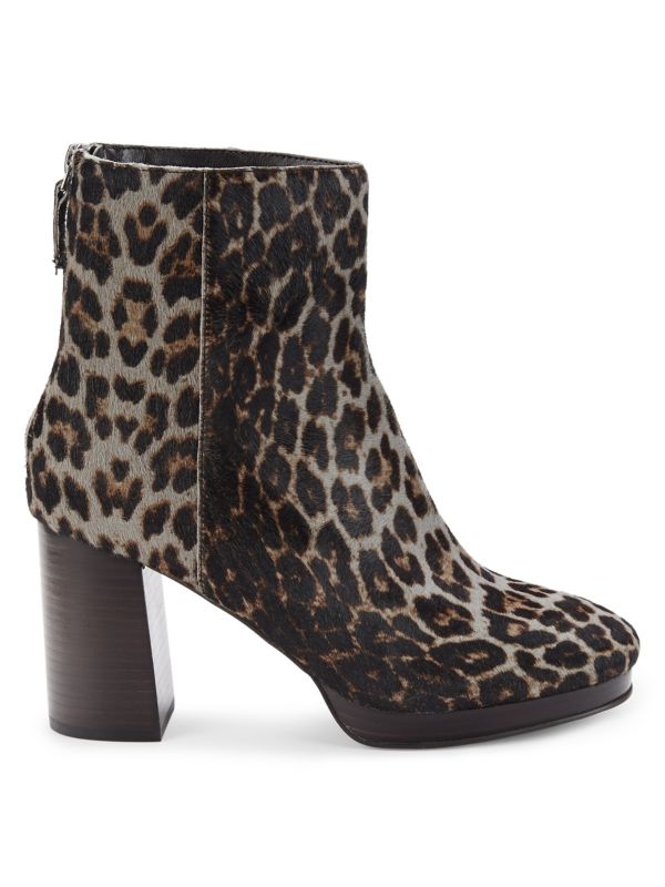 Sanctuary Razzle Leopard Print Calf Hair Ankle Boots